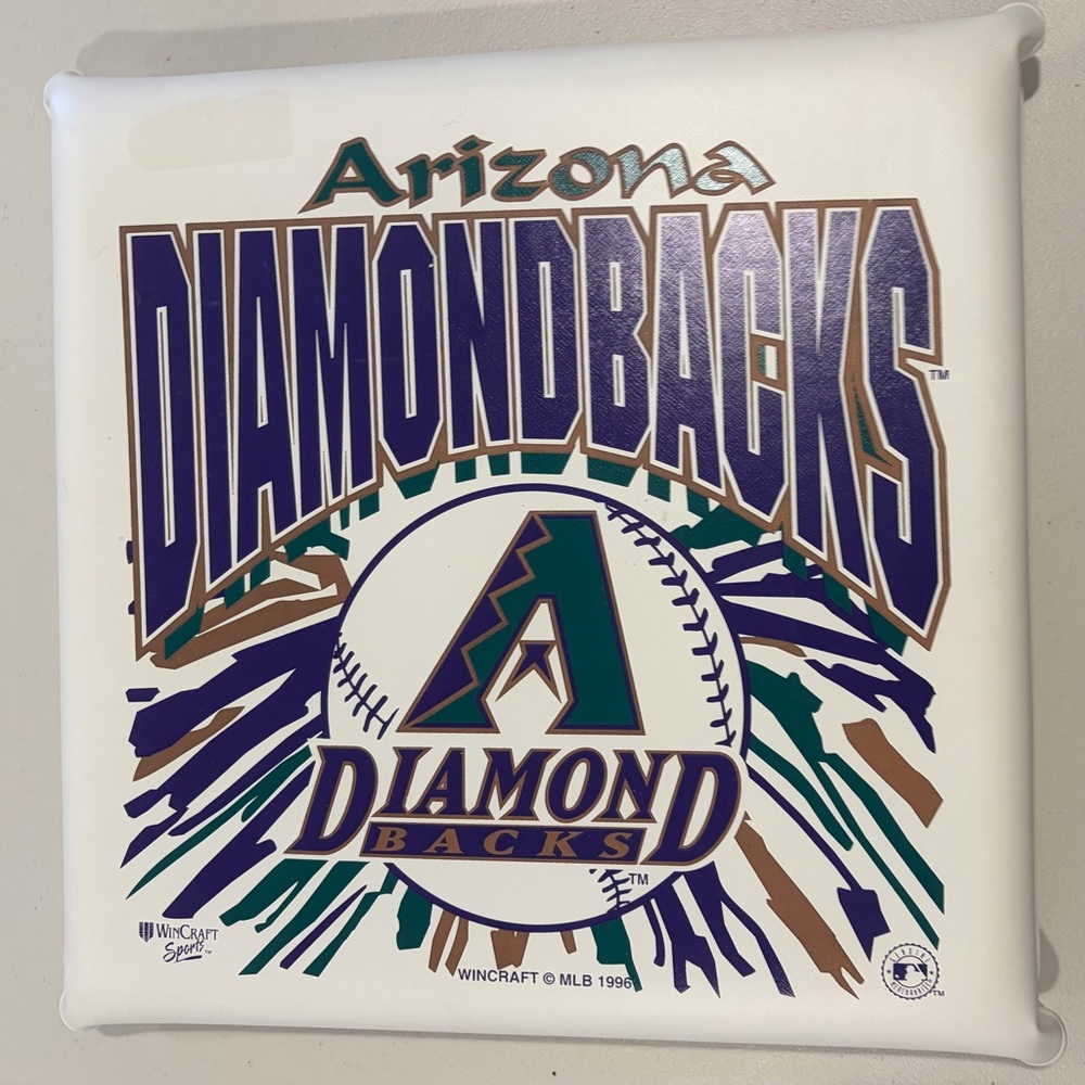 Vintage 1996 MLB Arizona Diamondbacks A Diamond Seat Cushion Wincraft Sports EUC